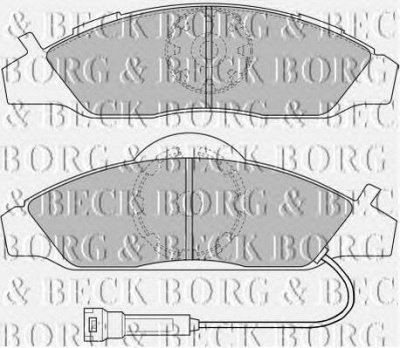 BORG & BECK bbp1633 -  Комплект тормозных колодок, дисковый тормоз